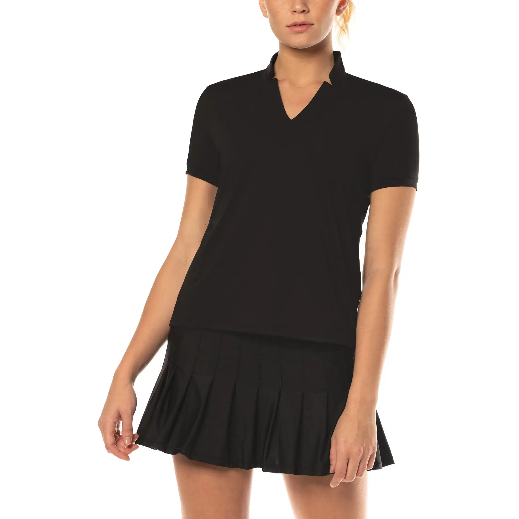 Lucky In Love Chi Chi Womens Shortsleeve Golf Shirt - Image 3