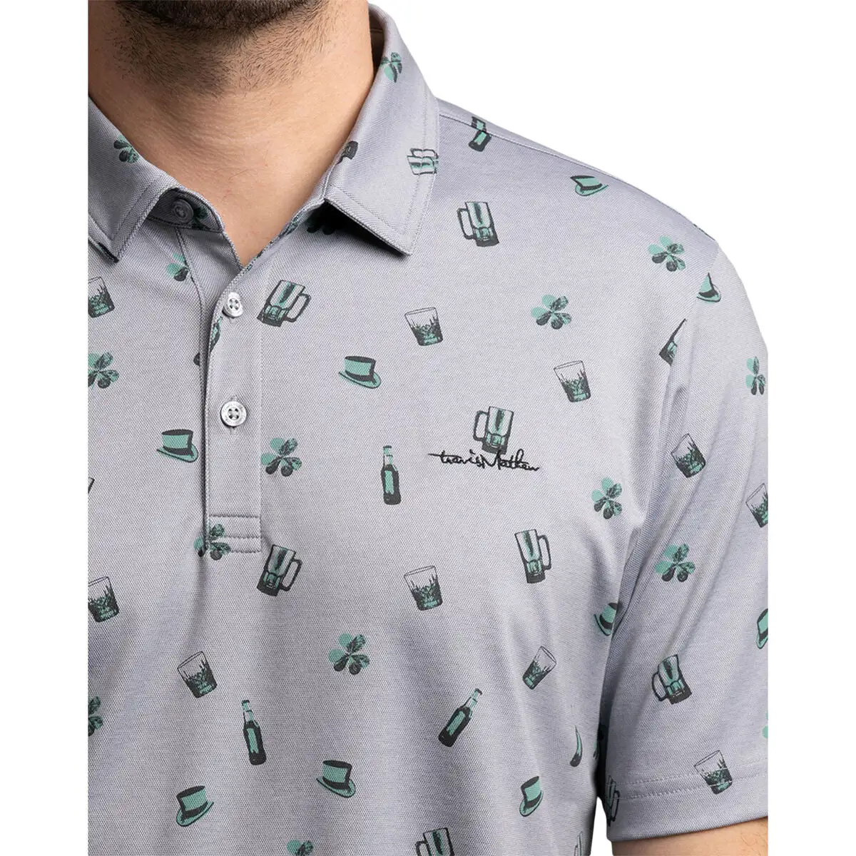 TravisMathew Treasure Hunt Mens Golf Polo - Image 2