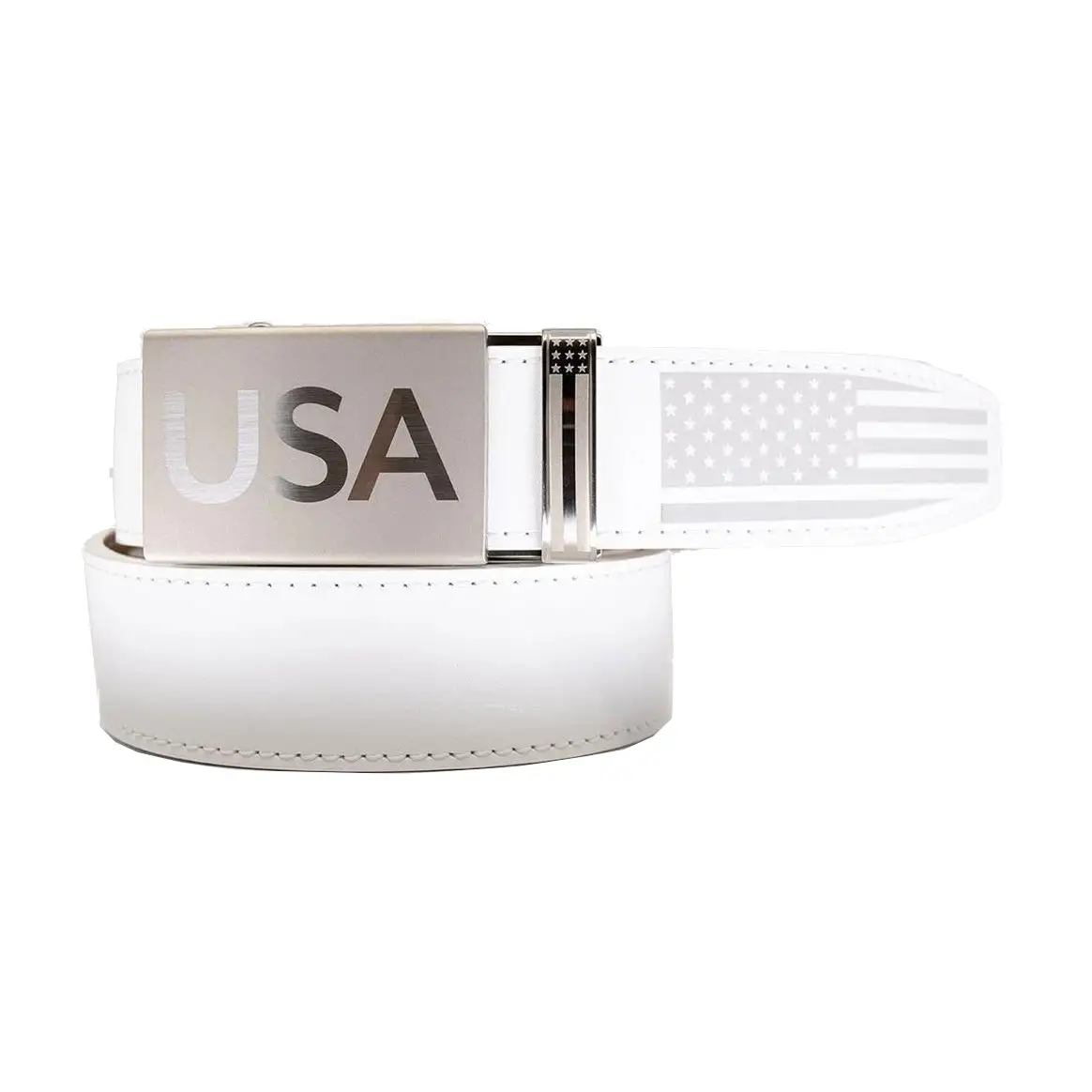 Nexbelt Super Patriot White Mens Belt - Image 3
