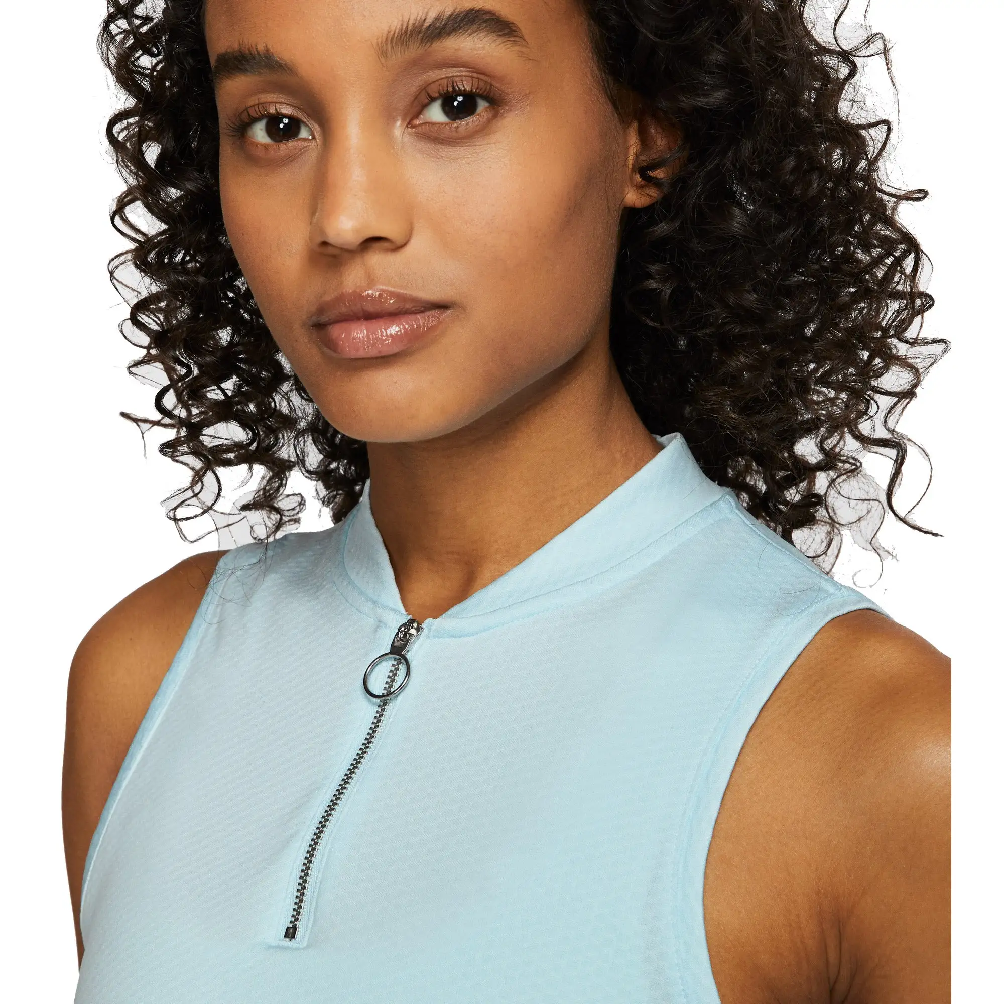 Nike Golf Nike Dri-FIT Zip Womens Sleeveless Golf Polo - Image 6