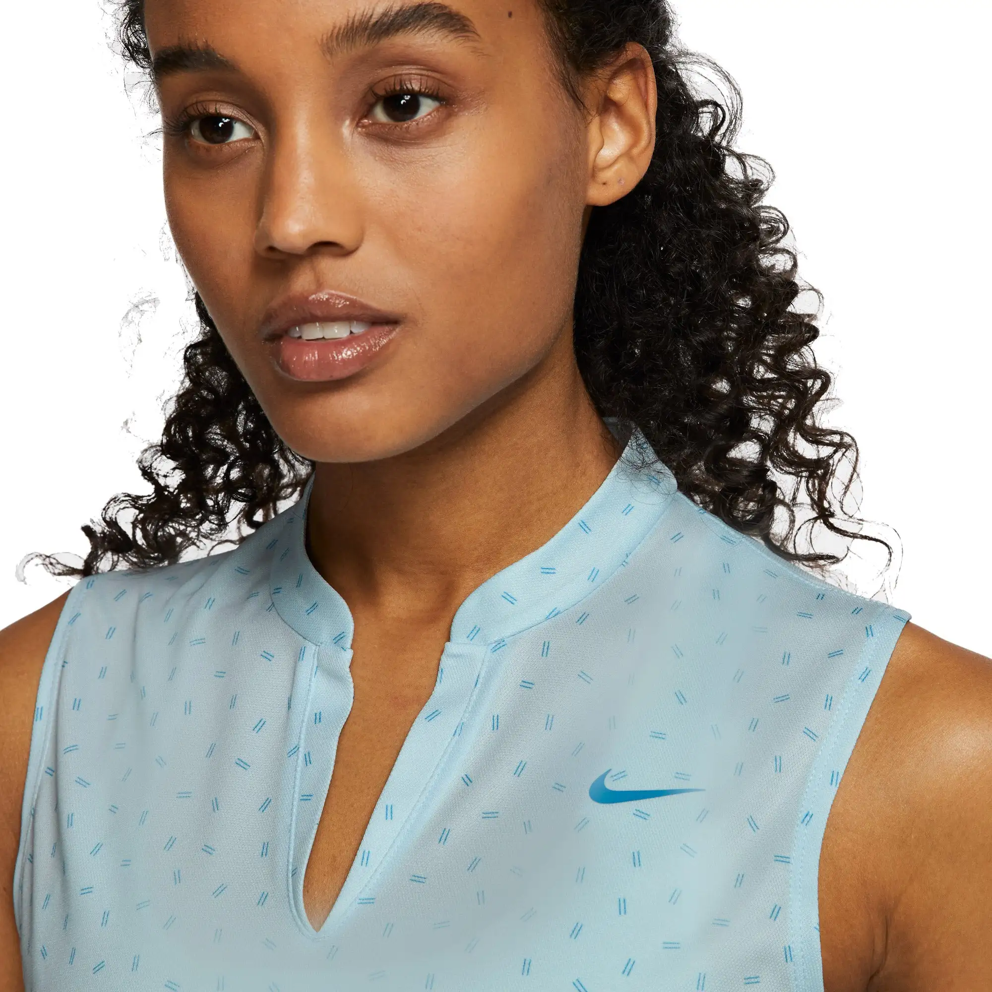 Nike Golf Nike Dri-FIT Victory Printed Womens Sleeveless Golf Polo - Image 2