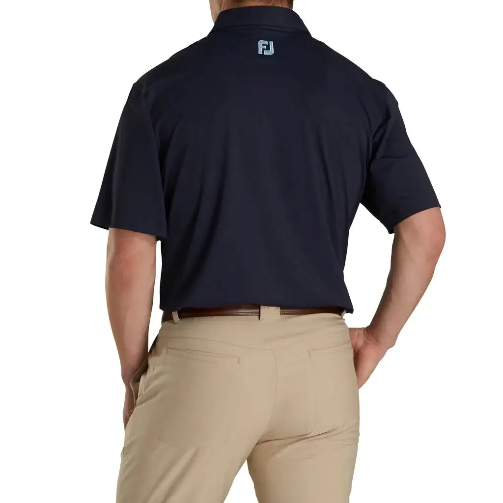 FootJoy Super Stretch Pique Self Collar Mens Golf Polo - Image 2