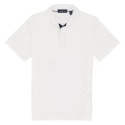 Polo Ralph Lauren Polo Golf Ralph Lauren Tour Pique Solid Pro Fit White Mens Golf Polo