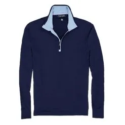 Polo Ralph Lauren Polo Golf Lightweight Performance Interlock French Navy Mens Golf Half Zip