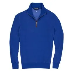Polo Ralph Lauren Polo Golf Fine Gauge Terry Royal Navy Mens Golf Half Zip