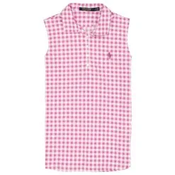 Polo Ralph Lauren Polo Golf Gingham Womens Sleeveless Golf Polo