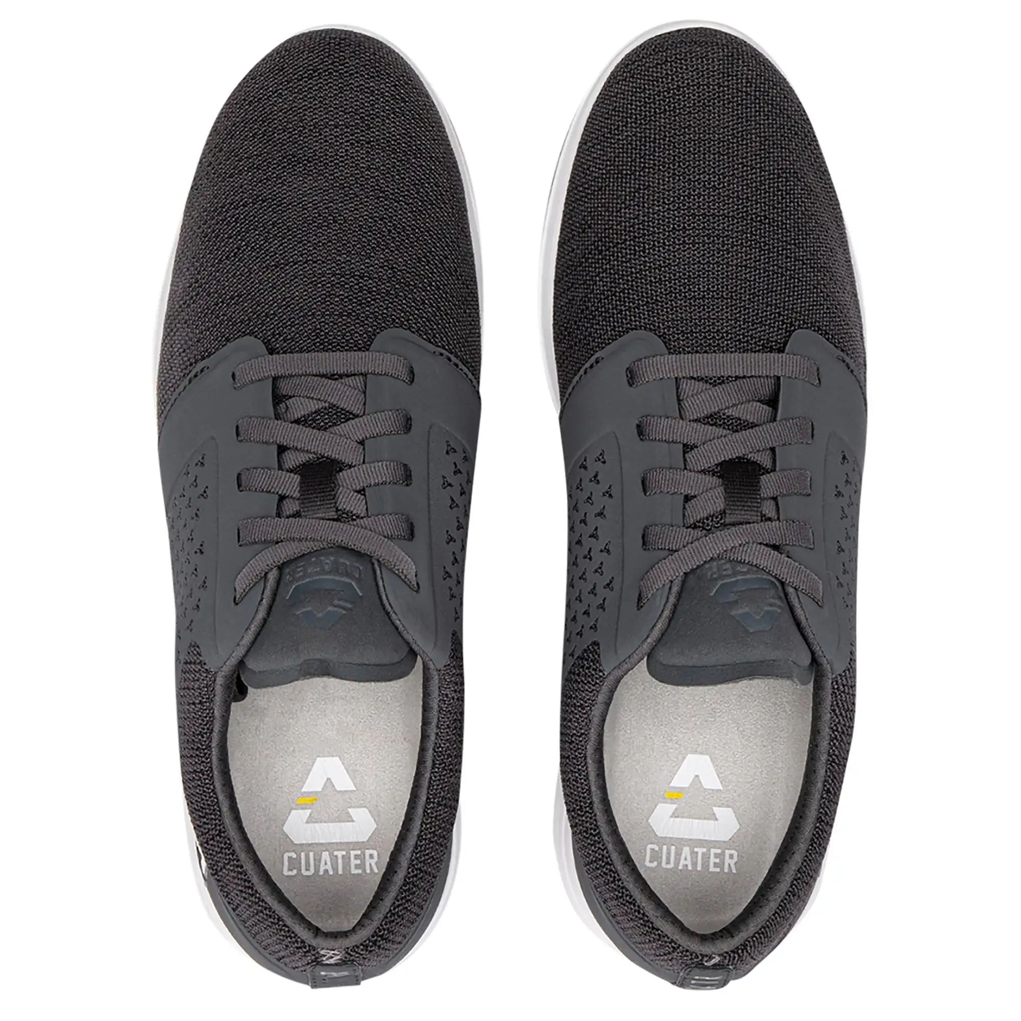 Cuater By TravisMathew The Money Maker Spikeless Grey Pinstripe Mens Golf Shoes - Image 3