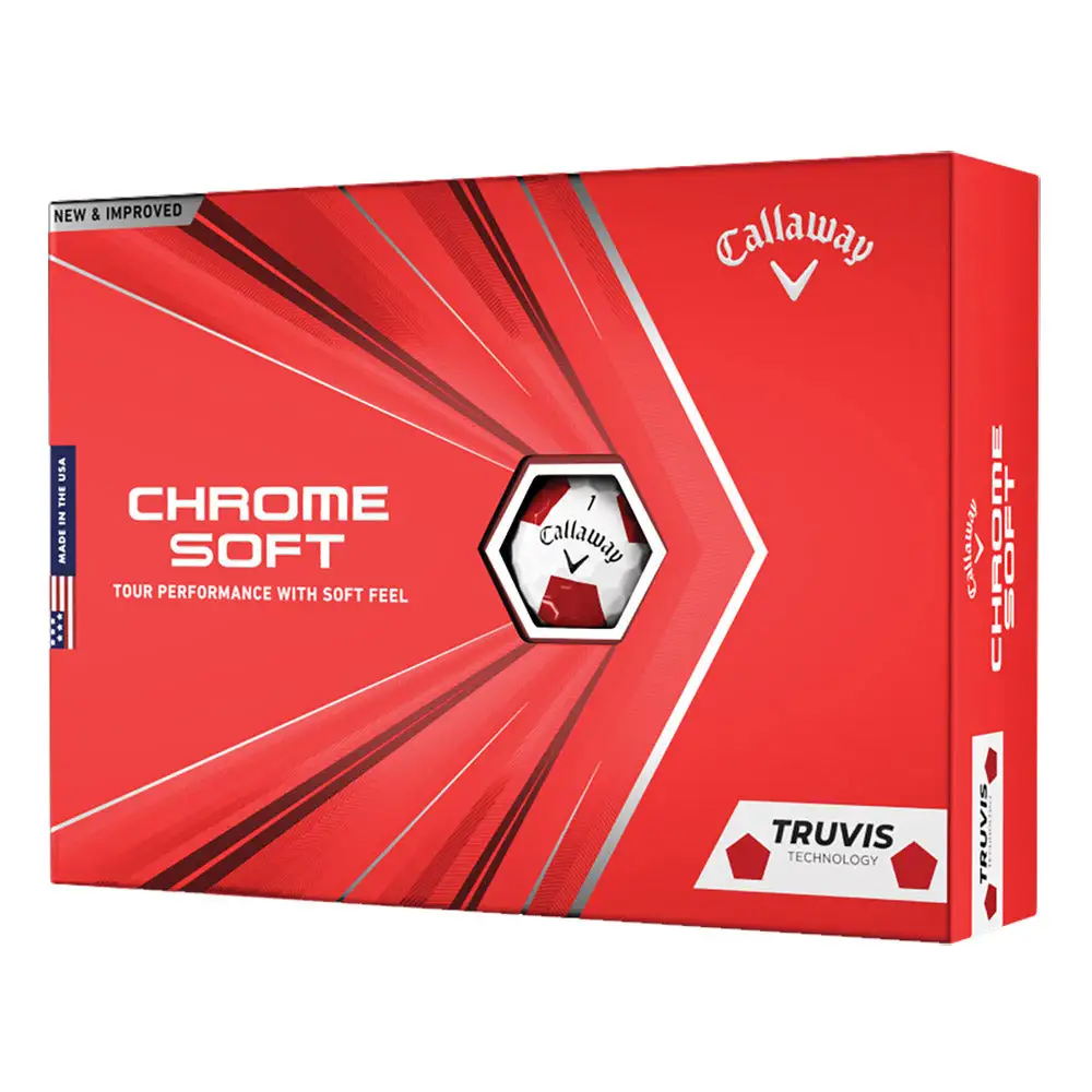 Callaway Chrome Soft Truvis Red Golf Balls - Dozen