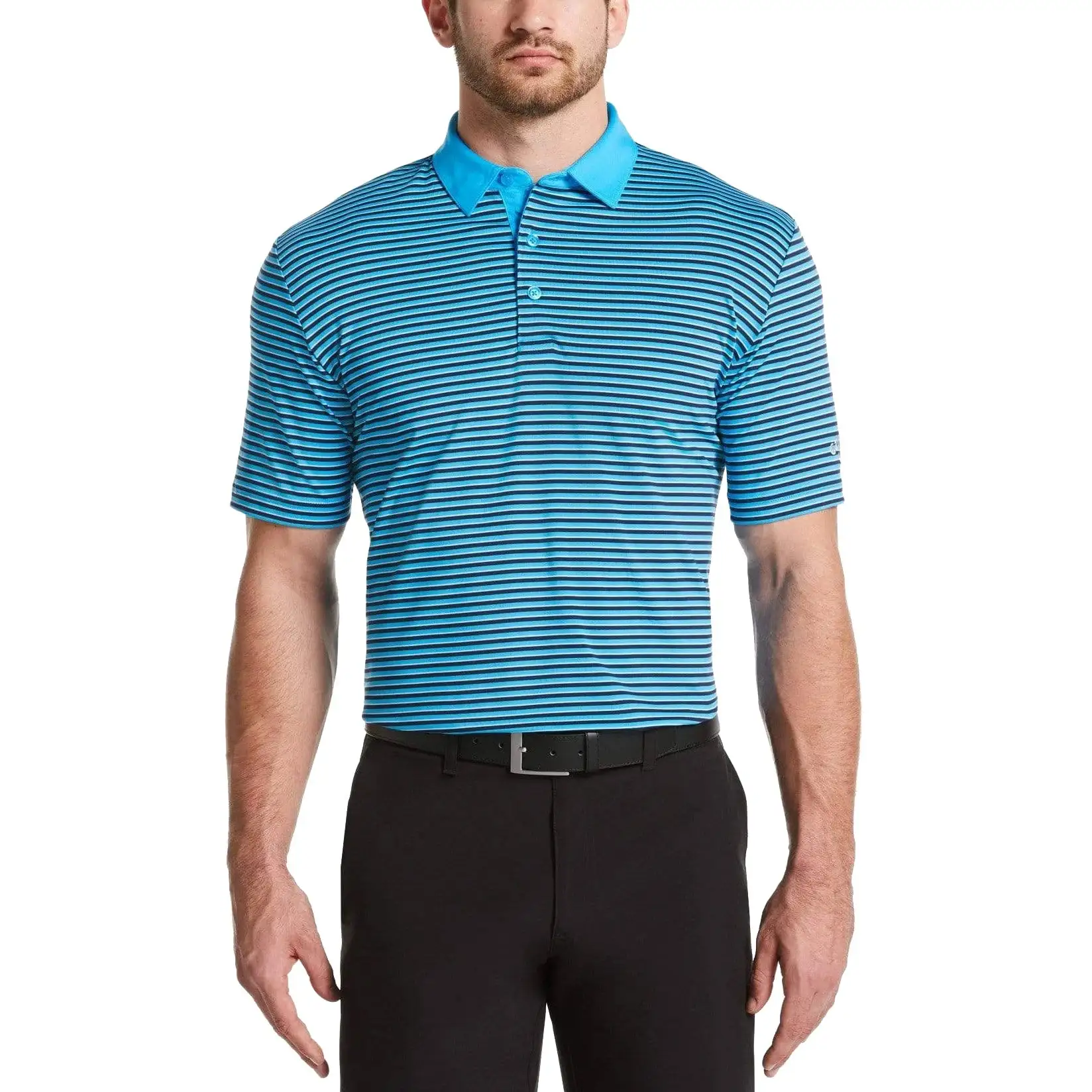 Callaway 3-Color Stripe Mens Golf Polo - Image 5