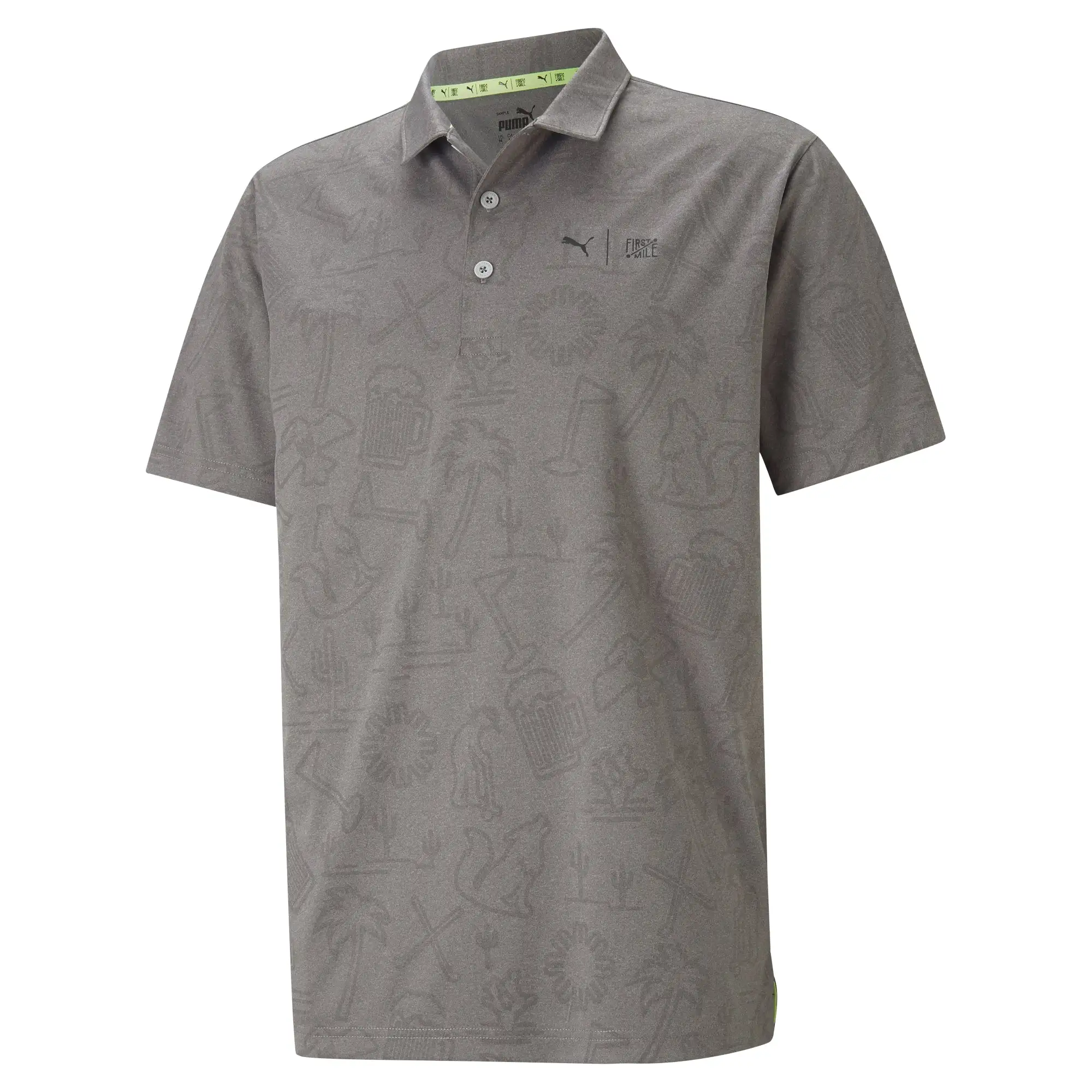 PUMA Golf Puma First Mile Flash Mens Golf Polo