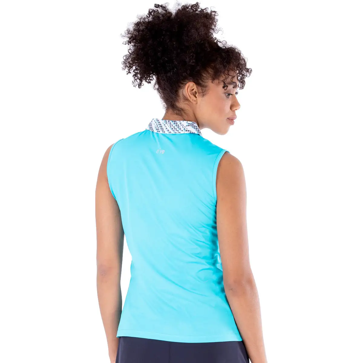 NVO Shayla Aqua Womens Golf Polo - Image 2