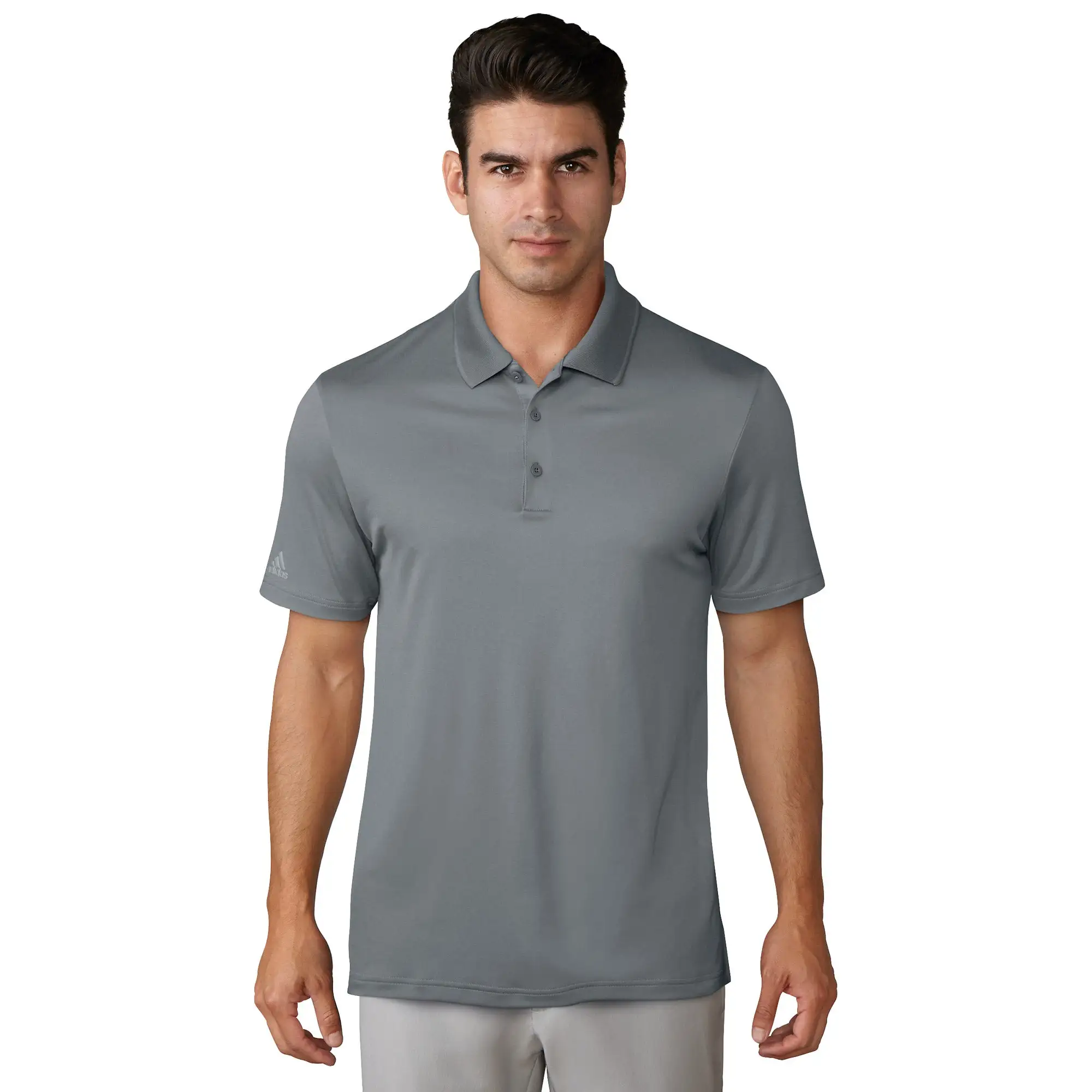 Adidas Golf Adidas Performance Grey Mens Golf Polo