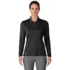 Adidas Golf Adidas Performance Black Womens Long Sleeve Golf Polo
