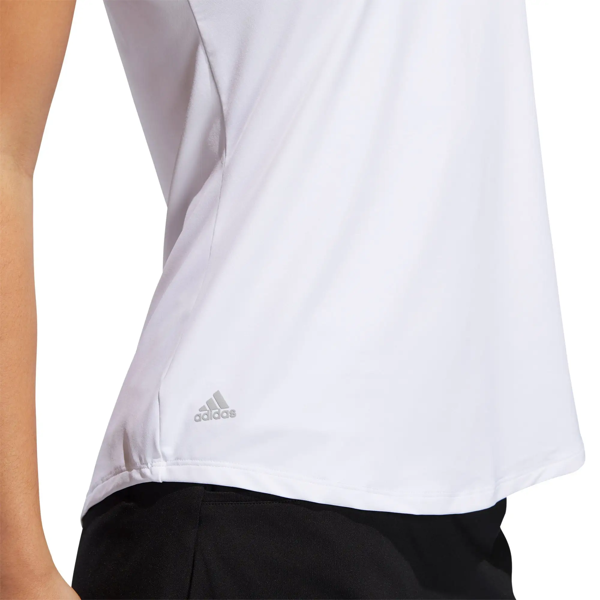 Adidas Golf Adidas Ultimate365 White Womens Golf Polo - Image 2
