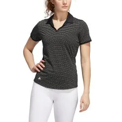 Adidas Golf Adidas Ultimate365 Space-Dyed Striped Womens Golf Polo