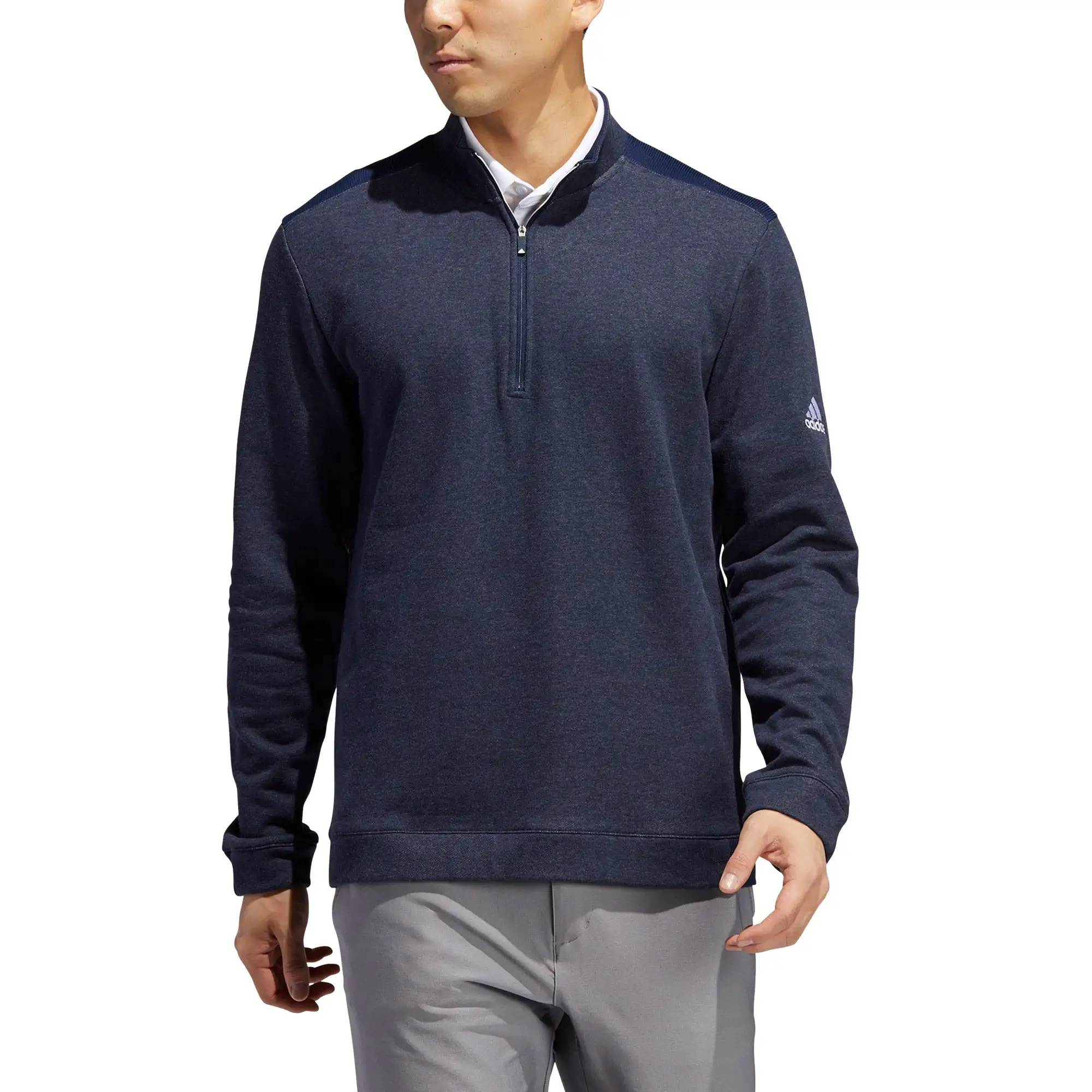 Adidas Golf Adidas Heathered Mens Golf 1/4 Zip