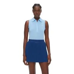 J.Lindeberg J. Lindeberg Oda Summer Blue Womens Sleeveless Golf Polo