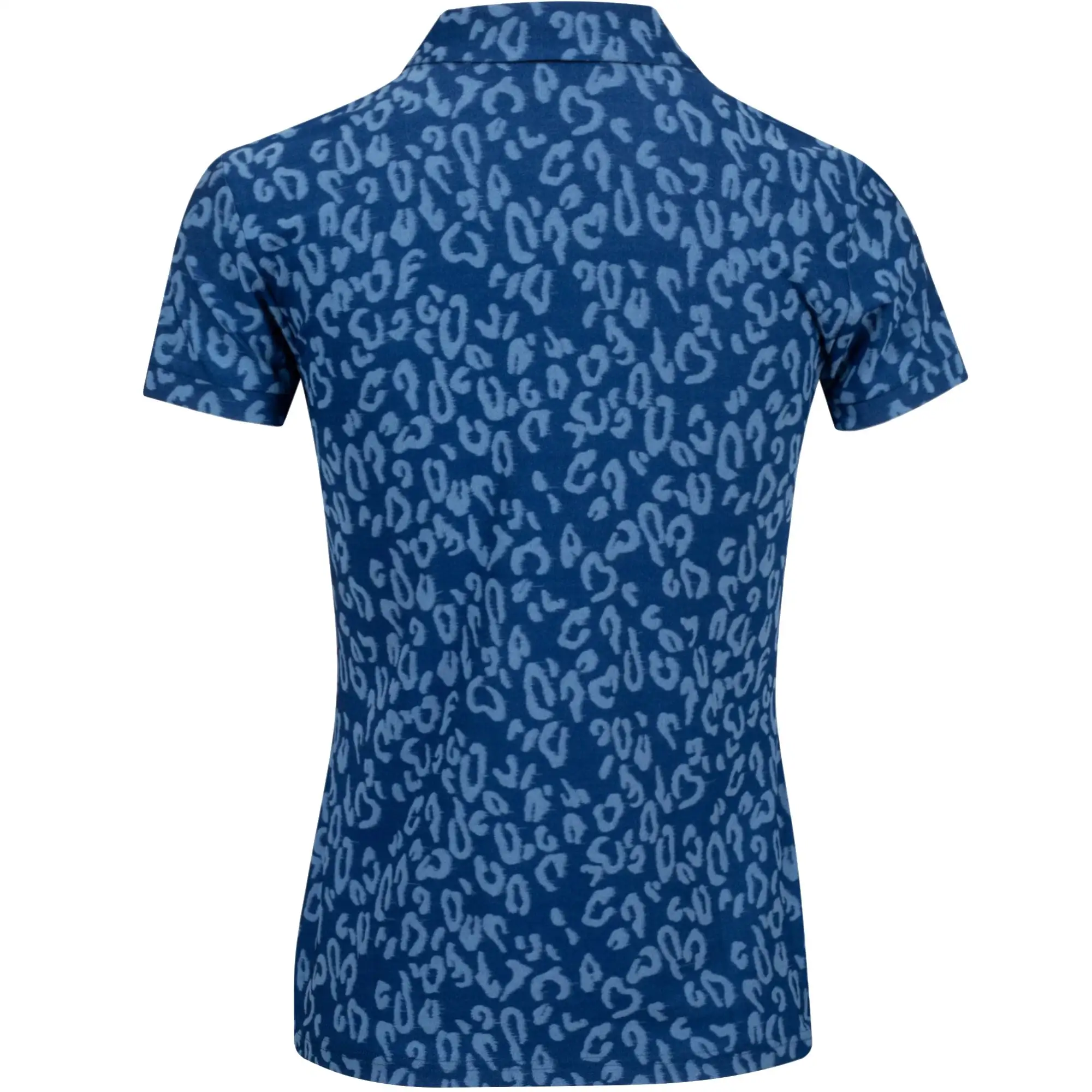 J.Lindeberg J. Lindeberg Alaya Jacquard Animal Midnight Womens Sleeveless Golf Polo - Image 2