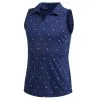 Adidas Golf Adidas Dot Print Girls Sleeveless Golf Polo