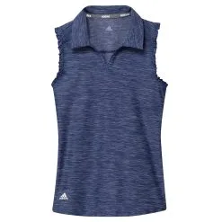 Adidas Golf Adidas Spacedye Girls Sleeveless Golf Polo