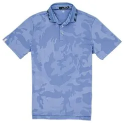 Polo Ralph Lauren RLX Mesh Camo Jacquard Fall Blue Mens Golf Polo