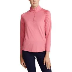 Polo Ralph Lauren RLX Ralph Lauren UV Protection Antique Rose Womens Golf 1/4 Zip