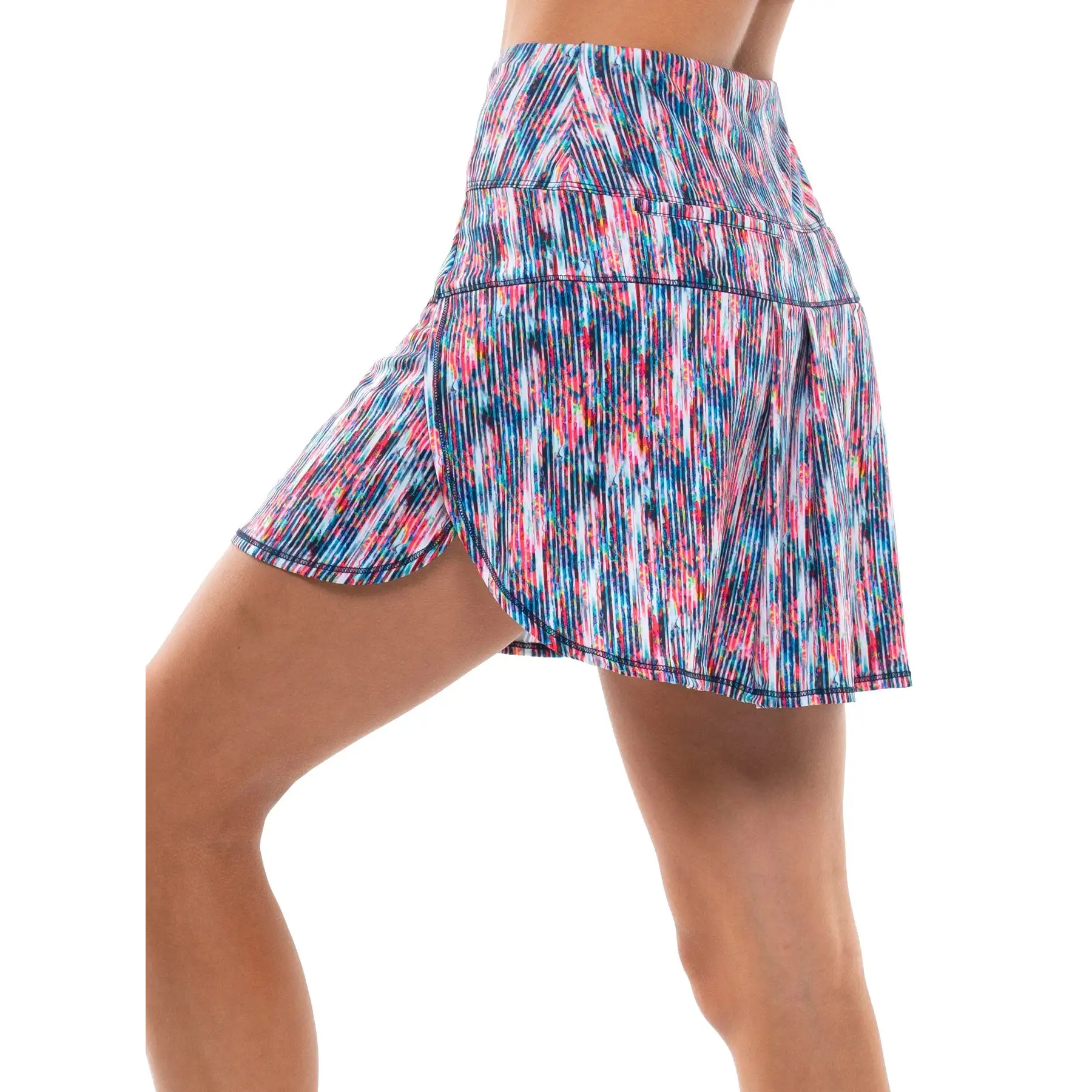 Lucky In Love Techno Midnight 15.5in Womens Golf Skort - Image 2