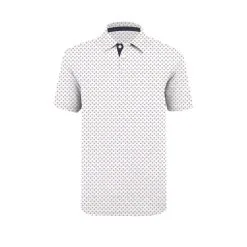 Swannies Hazelwood White Mens Golf Polo