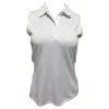 Adidas Golf Adidas Advantage White Womens Sleeveless Golf Polo