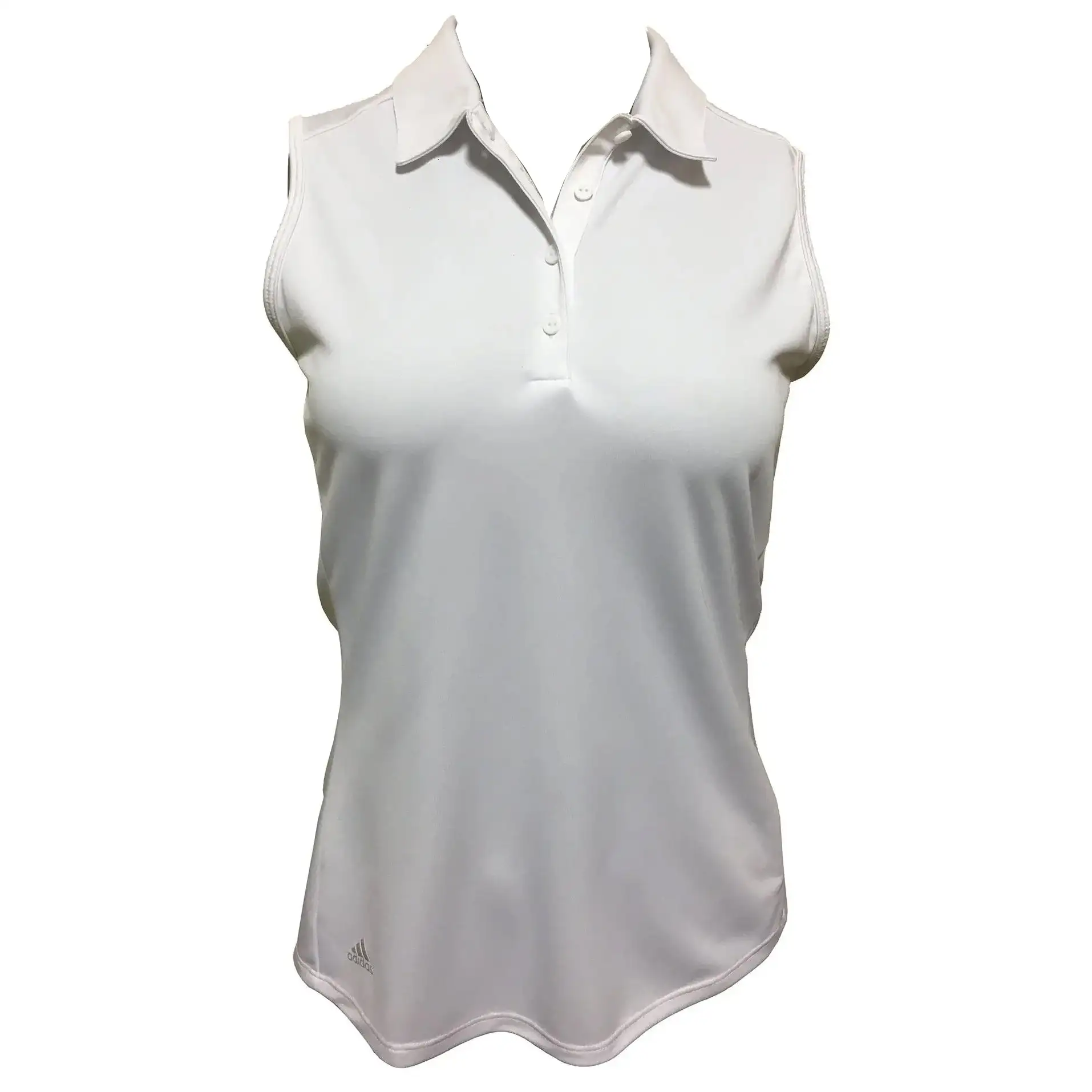Adidas Golf Adidas Advantage White Womens Sleeveless Golf Polo