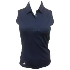 Adidas Golf Adidas Advantage Night Indigo Womens Sleeveless Golf Polo