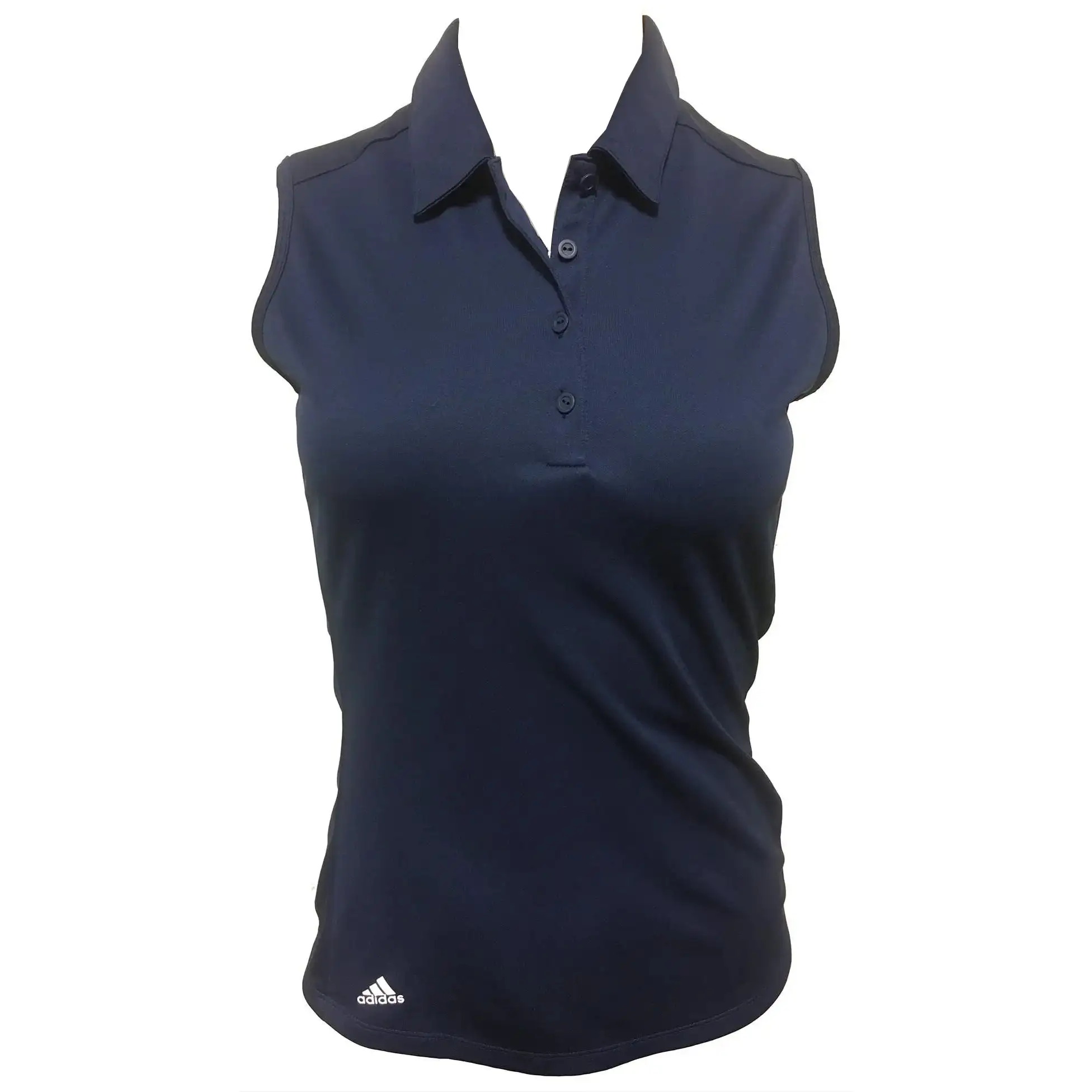 Adidas Golf Adidas Advantage Night Indigo Womens Sleeveless Golf Polo