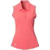 Adidas Golf Adidas Advantage Flash Red Womens Sleeveless Golf Polo