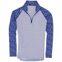 Polo Ralph Lauren RLX Ralph Lauren Printed UV Protection Mini Island Daisy Womens Golf 1/4 Zip