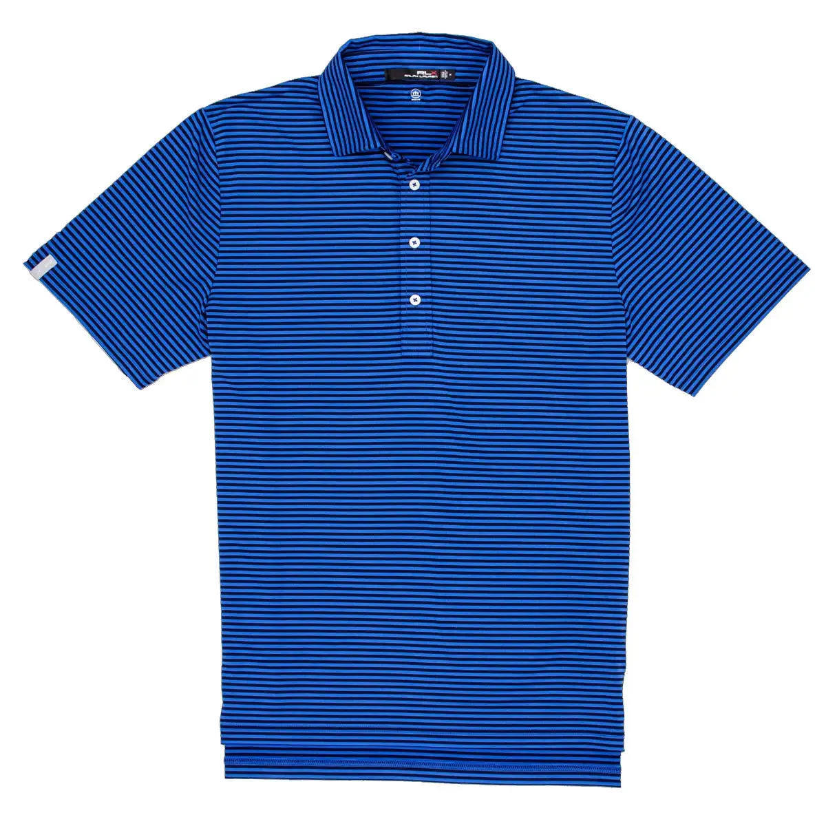 Polo Ralph Lauren RLX Classic Striped Colby Blue Mens Golf Polo
