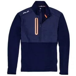 Polo Ralph Lauren RLX Ralph Lauren Thermal Tech French Navy Mens Golf 1/2 Zip
