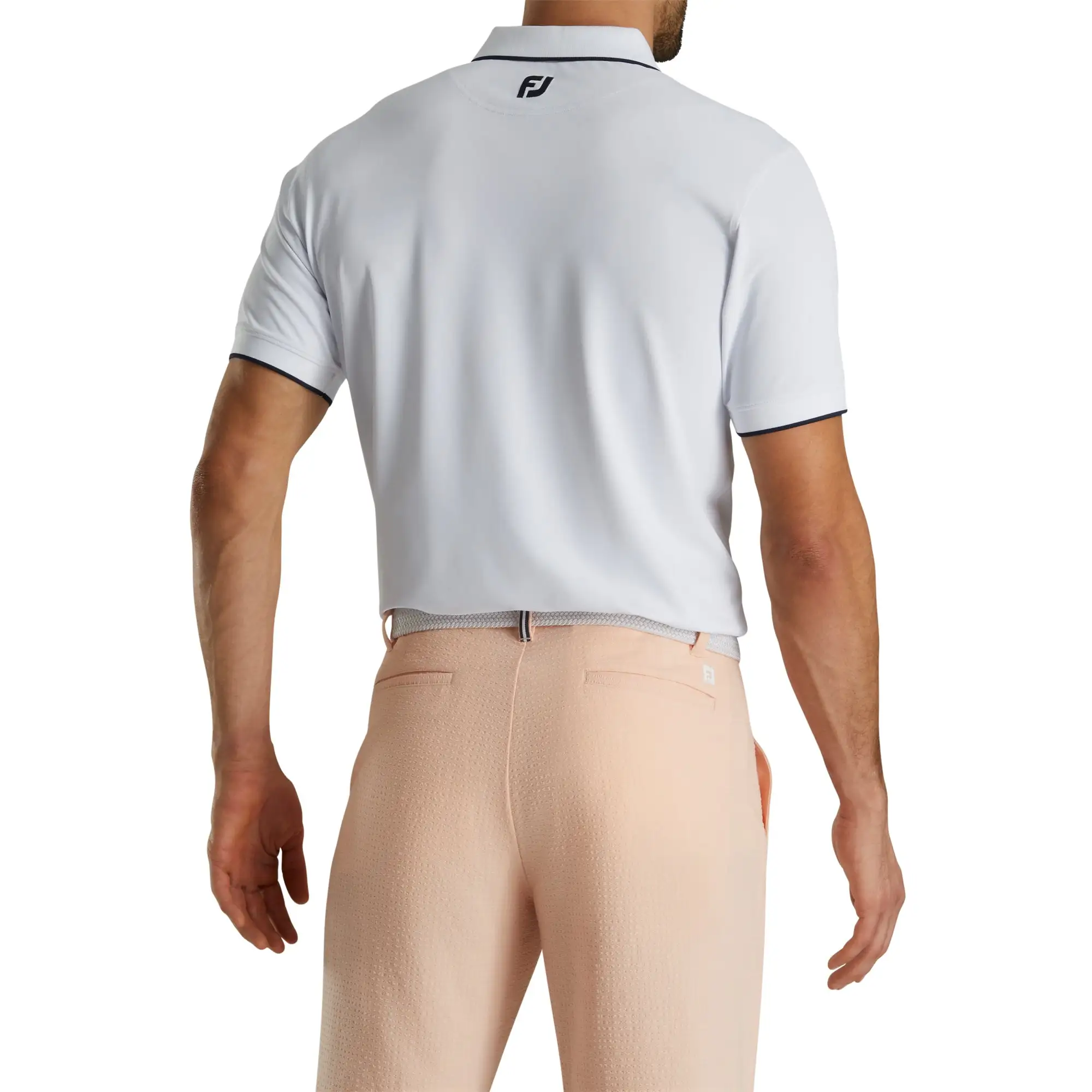FootJoy Southern Living Solid White Mens Golf Polo - Image 2