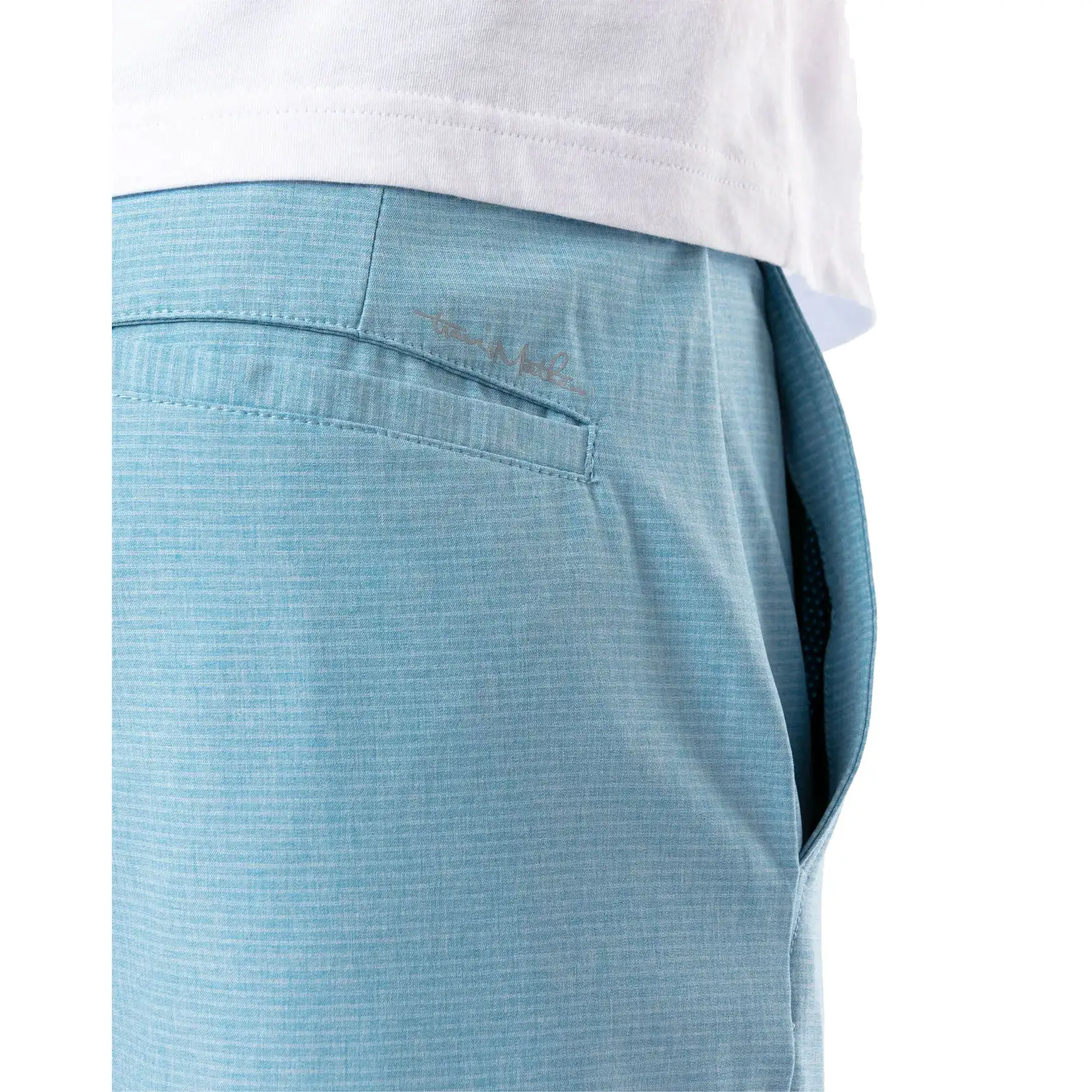 TravisMathew Kona Gold Heritage Blue 10in Mens Golf Shorts - Image 2