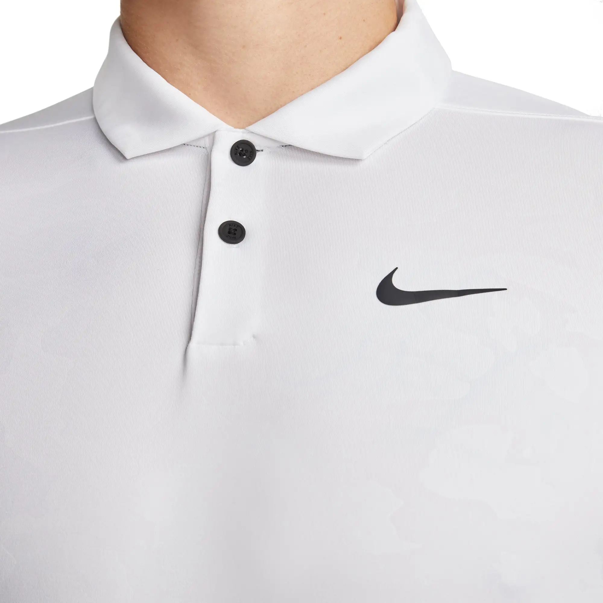 Nike Golf Nike Dri-FIT Vapor GRFX White Mens Golf Polo - Image 2