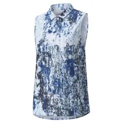 PUMA Golf Puma CLOUDSPUN Concrete Womens Sleeveless Golf Polo