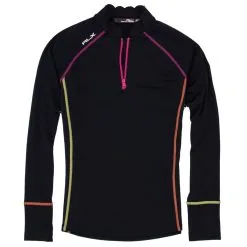 Polo Ralph Lauren RLX Ralph Lauren Scallop Collar Power Stretch Black Womens Golf 1/4 Zip