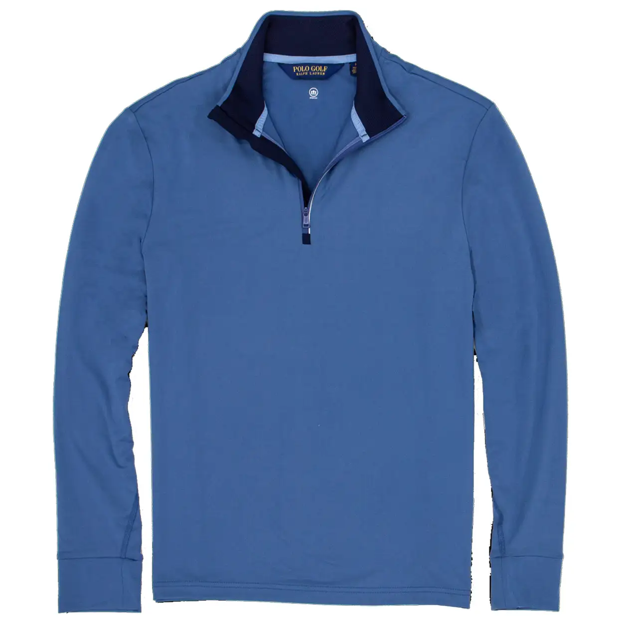 Polo Ralph Lauren Polo Golf Ralph Lauren Stretch Peached Jersey Bastille Blue Mens Golf 1/2 Zip