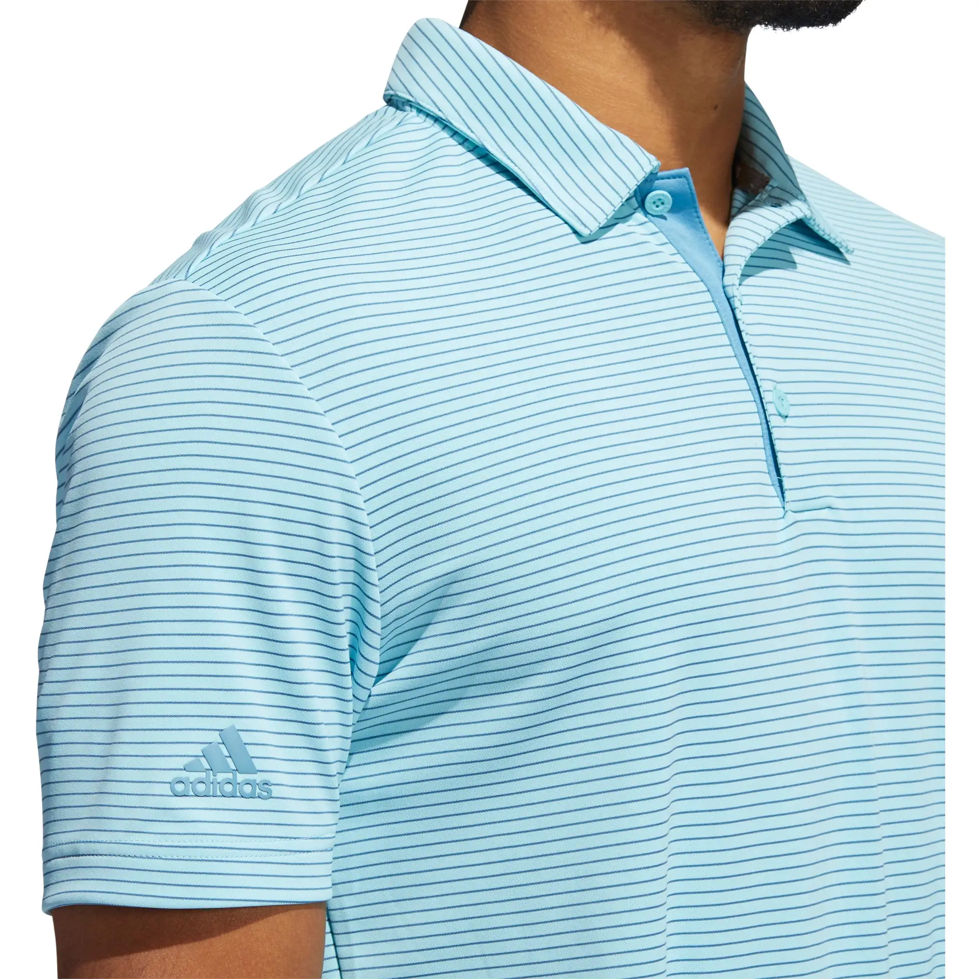 Adidas Golf Adidas Two-Color Club Stripe Mens Golf Polo - Image 2