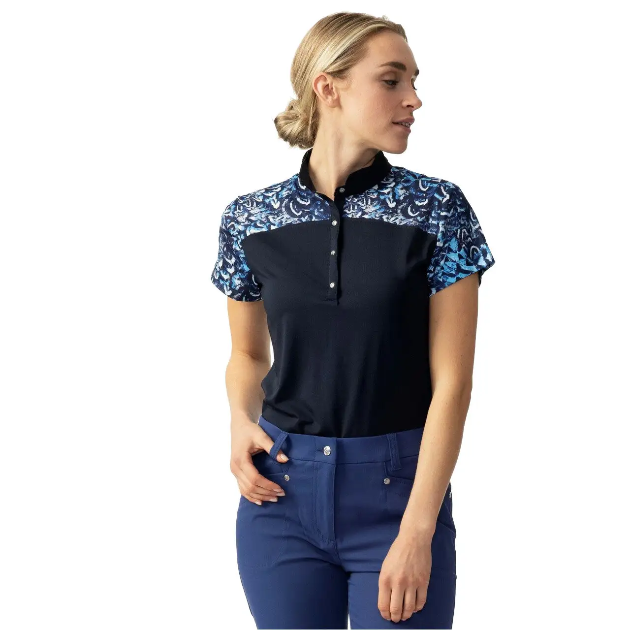 Daily Sports Sam Navy Womens Short Sleeve Golf Polo