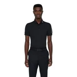 J.Lindeberg J. Lindeberg Tour Tech TX Jersey Black Mens Golf Polo