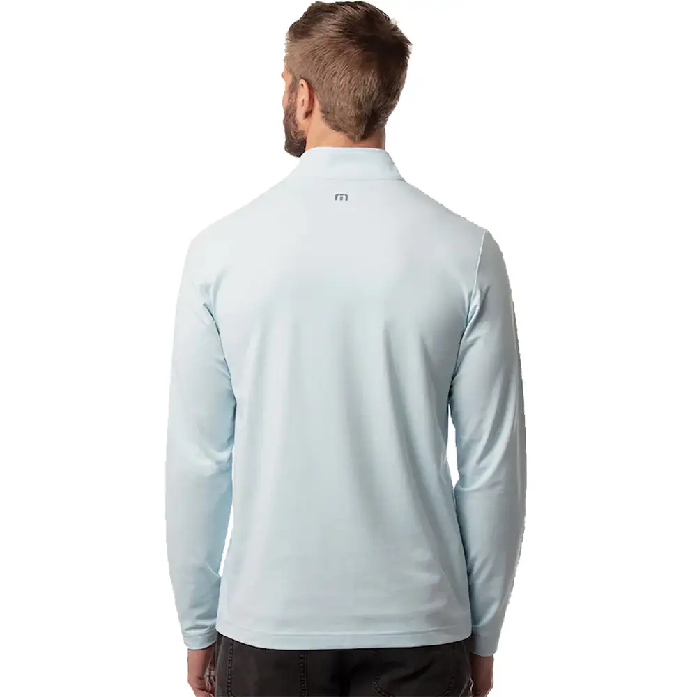 TravisMathew Blue Blanket Mens Golf 1/4 Zip - Image 2
