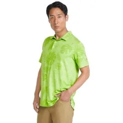 PUMA Golf Puma CLOUDSPUN Leaves N Flowers Mens Golf Polo