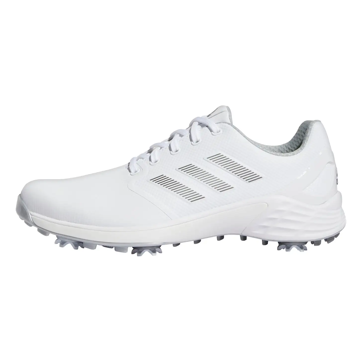 Adidas Golf Adidas ZG21 White Silver Mens Golf Shoes - Image 2