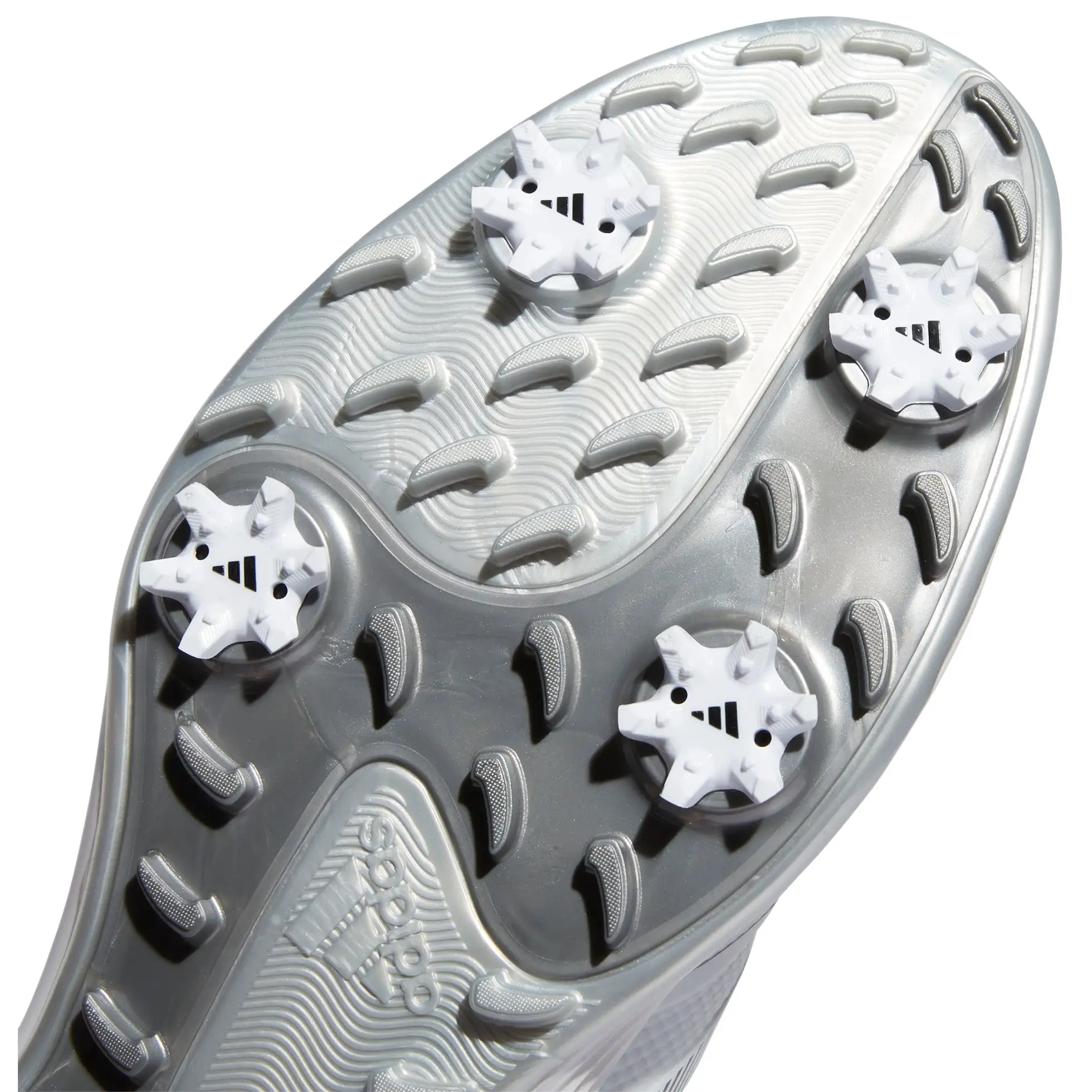 Adidas Golf Adidas ZG21 White Silver Mens Golf Shoes - Image 4
