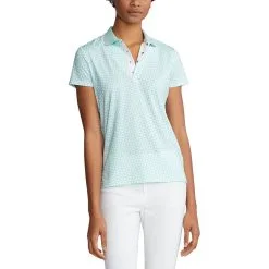 Polo Ralph Lauren RLX Ralph Lauren Printed Airflow Jersey April Green Womens Golf Polo